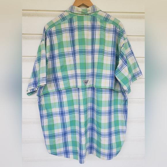 COLOMBIA PFG Super Bahama Plaid Button Down Shirt!!! - Picture 2 of 11
